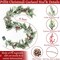 6FT Flocked Cedar Garland with Lights Timer, Pre-lit Christmas Garland Pinecones